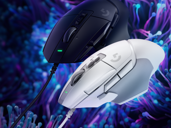 Angle image of G502 X Corded in black and in white