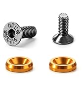 M3 Screws Decorative Kit, 10 PC M3 x 6mm Stainless Steel Screws with Golden Washers, M3 Hex Socke...