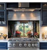 Kitchen Wallpaper Self Adhesive Oil Proof Sticker Waterproof Backsplash Wall Protector Film Remov...