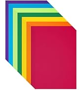 Construction Paper 8.5inx11in,70 Sheets,Classic Rainbow Set of 7 Colors 180 GSM/65 LB Heavyweight...