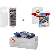 Clamshell Storage Case for Hot Wheels & Matchbox Cars, 0.60mm PET Protector for Diecast Cars, Com...