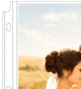 MaxGear 100 Pack 8x10 Photo Sleeves for 3 Ring Binder (200 Pictures) | Heavy-Duty Archival Page P...
