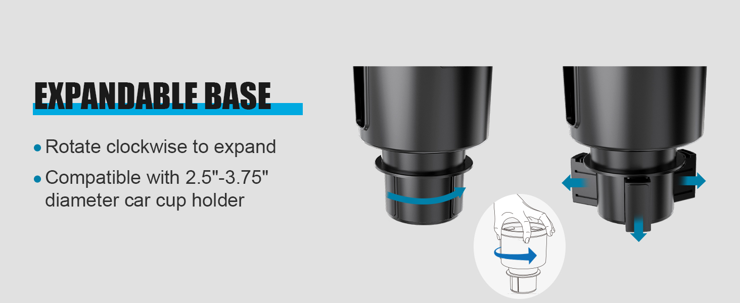 Upgraded Car Cup Holder Expander