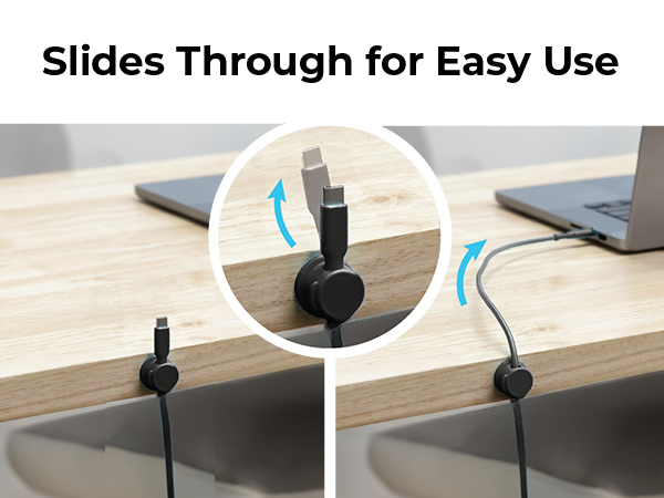 to keep cables neatly wrapped for easy-to-access cord management