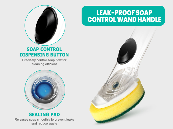 non scratch dish wand with handle cleaning soap control dishwand refills 8