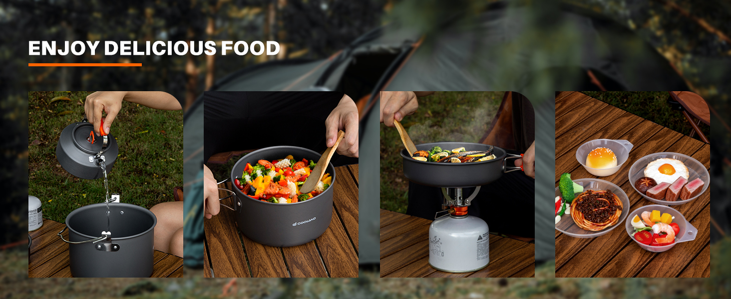 Camping Cookware Mess Kit