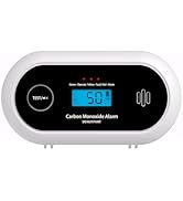 KIMROG 10-Year Battery Carbon Monoxide Detector, Portable Travel CO Detector Alarm for Home, Gara...