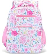 RHCPFOVR Kids Backpack for Girls - Girls Backpack 3-8 Ages Butterfly for Kids 15 Inch School Book...