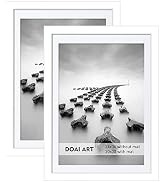 DOAI ART 24x36 Poster Frame White 2 Pack without Mat for Displaying 20x30 Pictures with Mat - Pol...