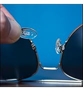 GMS Optical Soft Silicone Oval Shaped Nose Pads for Eyeglasses (15mm Push-in, 10 Pair)