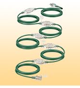 DEWENWILS 50FT Outdoor Extension Cord, 6 Outlets Plugs with Indicator Light | Balanced Layout, Tr...