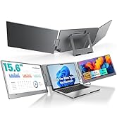 KYY Triple Laptop Screen Extender, 15.6" 1080P FHD IPS Dual Portable Extended Monitor, USB C Trav...