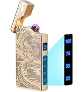 LcFun Electric Lighter USB Rechargeable, Dual Arc Plasma Lighter, Windproof Flameless Lighters, E...
