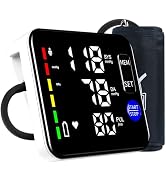 Blood Pressure Monitor Upper Arm Blood Pressure Monitors for Home Use Large Screen Rechargeable B...