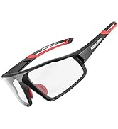 ROCKBROS Photochromic Cycling Glasses for Men Cycling Glasses Clear Safety Glasses Road Mountain ...