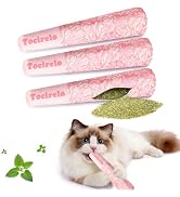 Tocirelo Catnip Toys for Cats Bite-Resistant - 3Pack Funny Pink Cat Nip Toys with 100% Pure 45000...