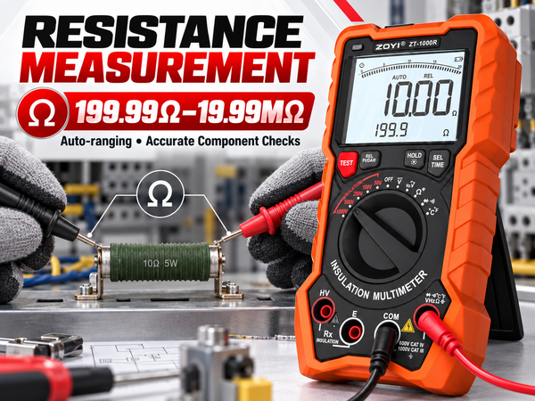2 in 1 19999 Counts Multimeter Megohmmeter Insulation Resistance Tester