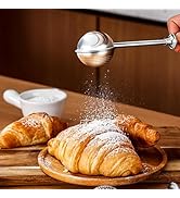 Flour Duster for Baking, Powdered Sugar Flour flour Sifter powdered sugar shaker duster Stainless...