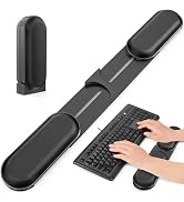 DeskLogics Adjustable Keyboard Wrist Rest, Extendable 16.57" to 25.17" Length & -30° to 30° Angle...