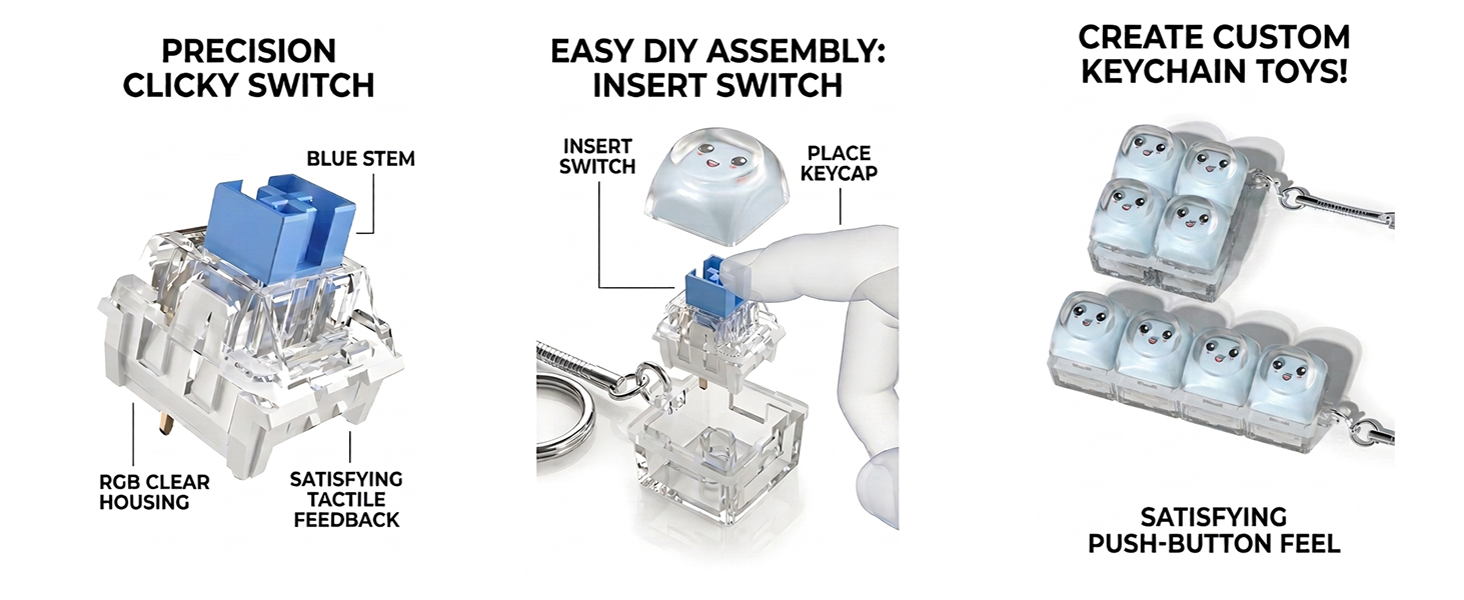 Dust-Proof Blue Switch
