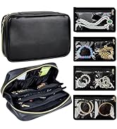 LingLingo Travel Jewelry Organizer Case,Small Jewelry Bags for Traveling, Jewelry Case with 14 Pc...