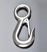 Alele Grab Hooks,Slip Hooks,304 Stainless Steel Lifting Hook Rigging Accessory,440 lbs.Work Load ...