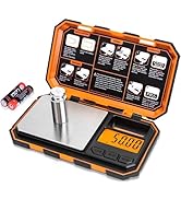 Fuzion Digital Pocket Scale, 200g x 0.01g, 6 Units Conversion Mini Scale with LCD Display, Tare F...