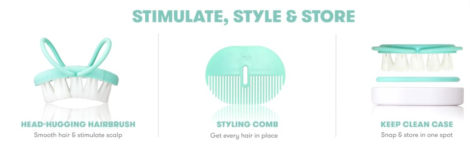 brush and comb set, babys scalpfine hair, soft nylon bristles, baby hair brushes,