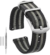 TACTICAL FROG 20mm 22mm Watch Band Military Watch Straps Replacement Nylon Watch Strap for Men Wo...