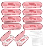 10 Pack Flosser Dispenser Dental Floss Case, Mini Floss Picks, Professional Toothpicks with Trave...