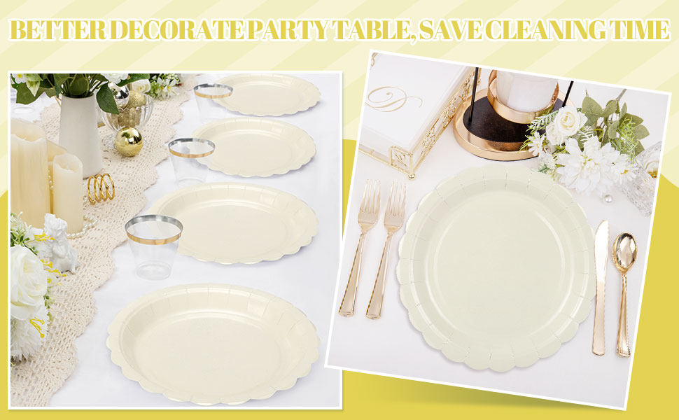 ivory plates