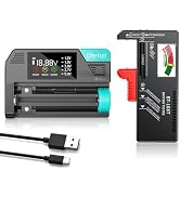 Dlypow DB1 Universal Battery Tester and B1T Battery Tester for AAA AA C D 9V 1.5V Button Cell Hou...