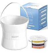 MakeFit Bathtub Faucet Filter, 8-Stage Bath Water Filter for Hard Water | 3,000-Gallon Filter Lif...