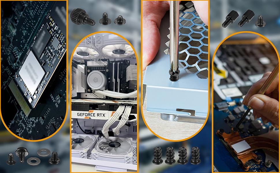 420pcs Computer Screws, Motherboard Standoffs and Screws Kit