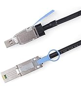 10Gtek# External Mini SAS HD SFF-8644 to Mini SAS SFF-8088 Hybrid Cable, 1-Meter(3.3ft)