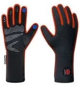 ThxToms Upgraded Heated Glove Liners for Women Men, Rechargeable Battery Electric Thin Heating Ha...