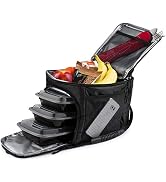 Rockland Guard Insulated Lunch Bag for Men - Lunch Box for Women with Compartments for Meal Prep ...
