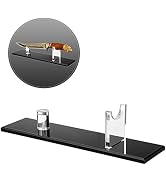 noonebutyou Knife Display Stand, Acrylic Knife Holder for Home Decor (Black Base)