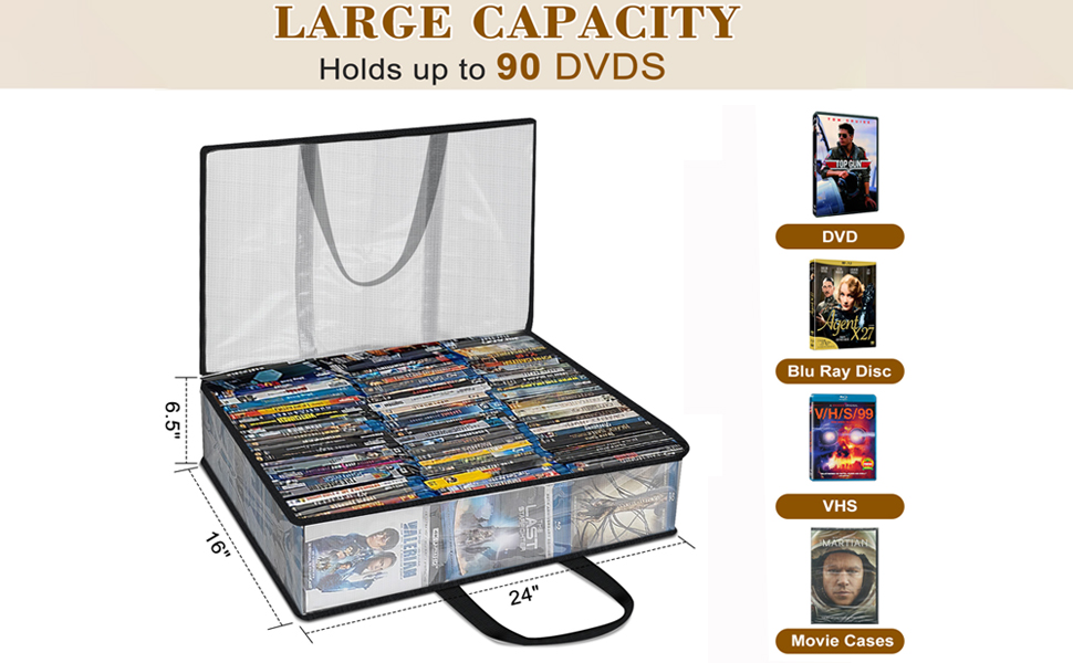 Blu-ray organizer bags
