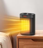 Space Heaters for Indoor Use, PTC Electric Heater for Bedroom, 1000W Fast Heating with Thermostat...