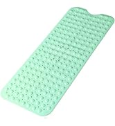 Bathtub and Shower Mats, Extra Long Non-Slip Bath Mat 39 x 16 Inch, Machine Washable Bath Tub Mat...