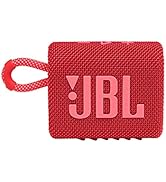 JBL Go 3: Portable Speaker with Bluetooth, Built-in Battery, Waterproof and Dustproof Feature - R...