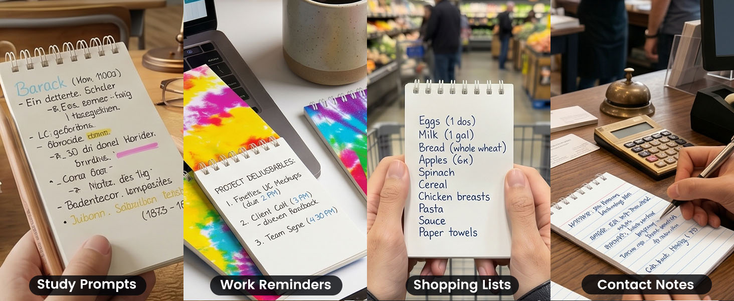 Mini Tie Dye Notepads