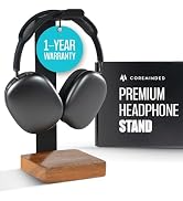 Universal Headphone Stand for Desk - Solid Wood Headset Stand for Desk - Heavy Duty Headphone Hol...