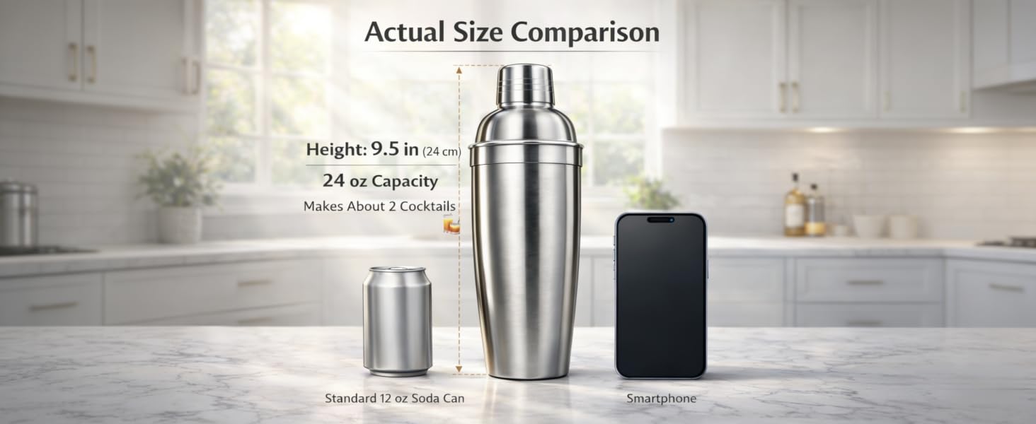 Good home-use cocktail shaker.