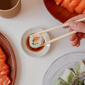 Bamboo Chopsticks (100 Pack) - 9-Inch Bamboo Chopstick Utensils - Separate & Individually Wrapped