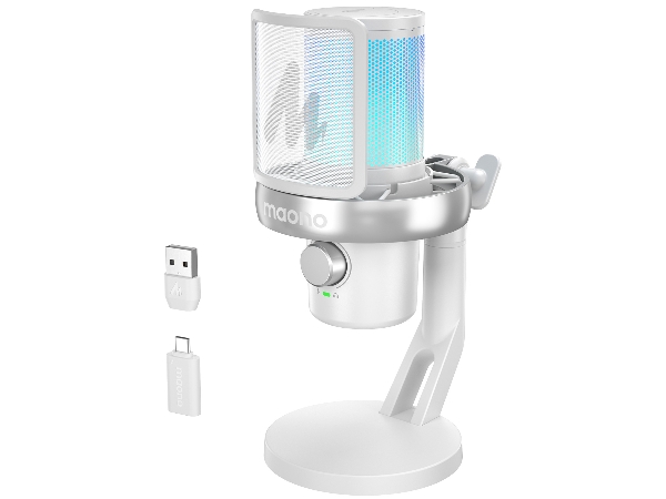 DM40 Pro wireless microphone white