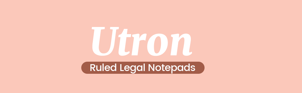 Utron 6 PCS Small Legal Pads 5x8, Narrow Ruled Small Note Pads 5x8