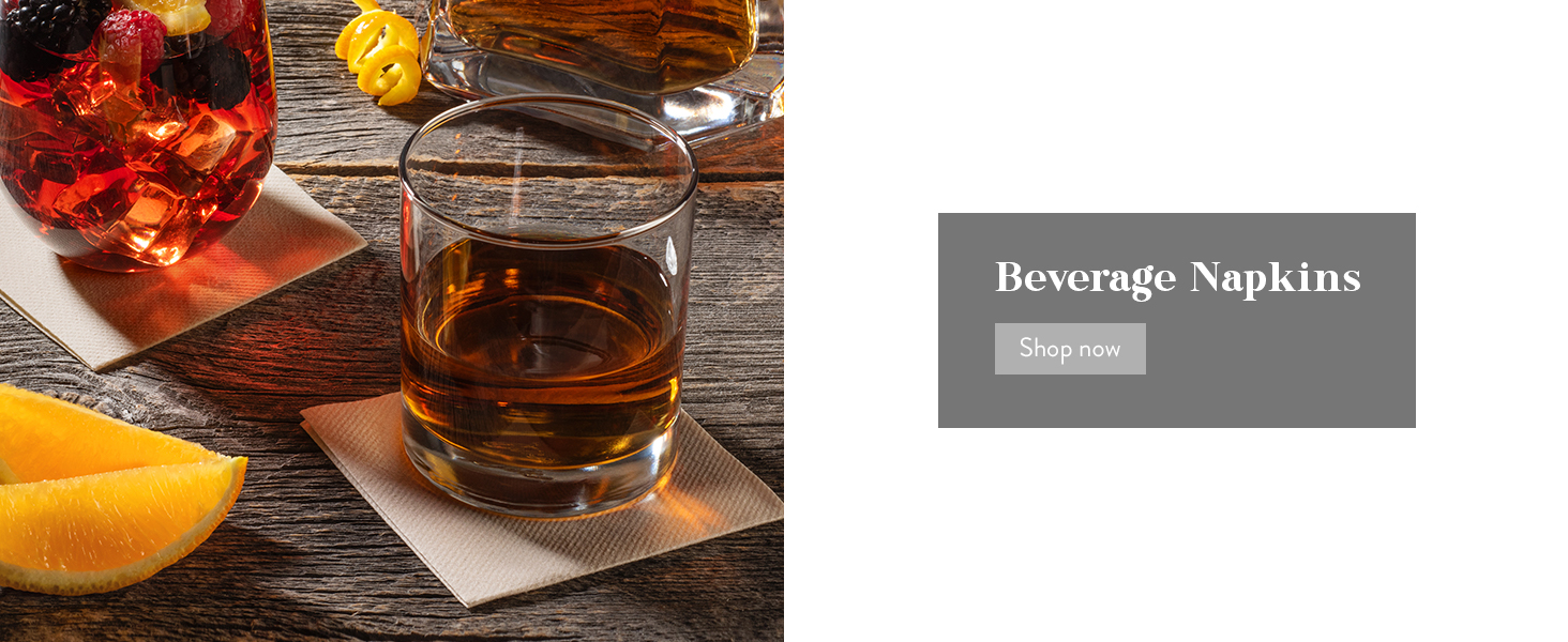 Beverage Cocktail Napkins Small 4”x4” Linen-Like Disposable Beverage Bar Napkins Bulk Square Napkins