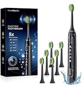 OasiSmile Sonic Electric Toothbrush for Adults, 42000 VPM Rechargeable Toothbrush for Sensitive T...